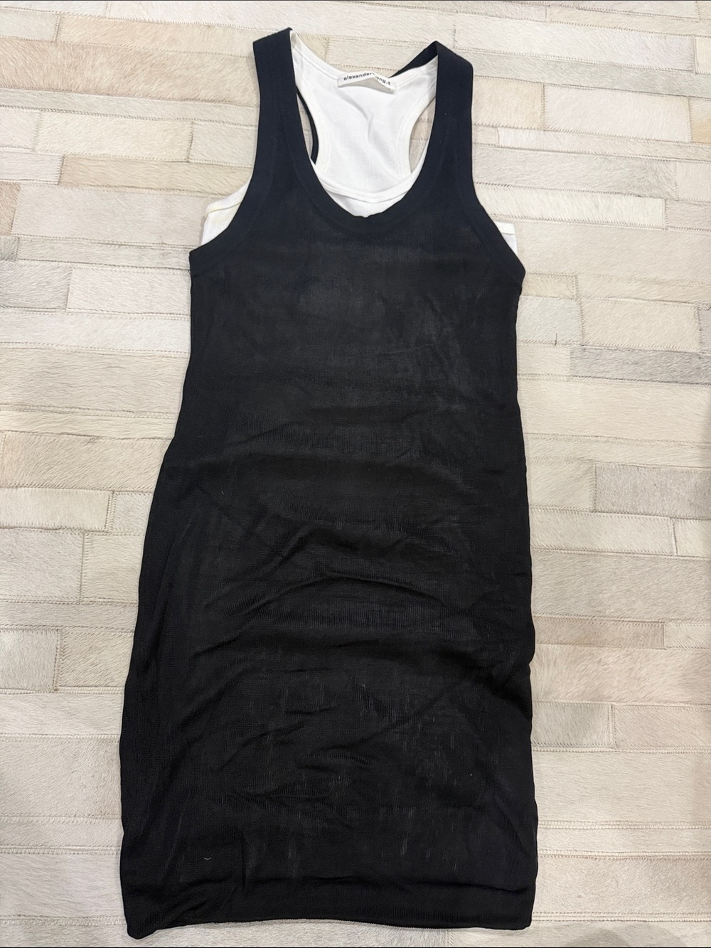 T Alexandre Wang double layer dress